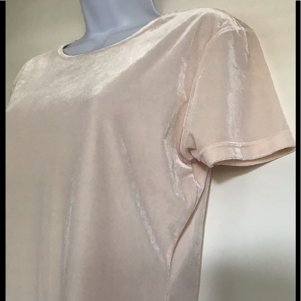 FRAZIER LAWRENCE size M pink velvet like top